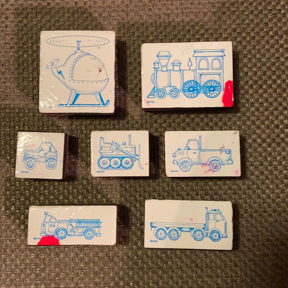 Transportation Foam ANM rubber stamps